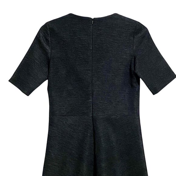 COS Textured Short Sleeve Black Dress Size XS - Picture 6 of 10